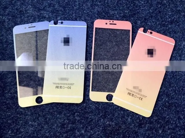 2016 new front&back shimmering powder gradient ramp Screen Protector for iPhone 6s China supplier