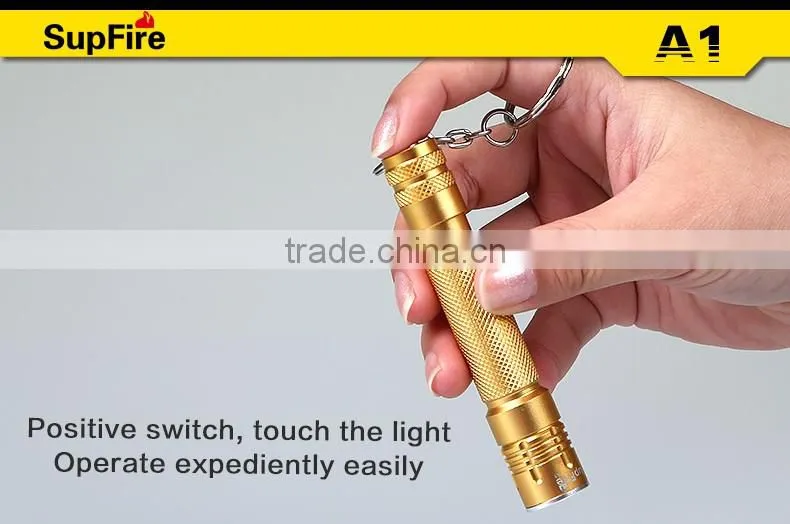 Supfire 20g gift mini keyring led torch
