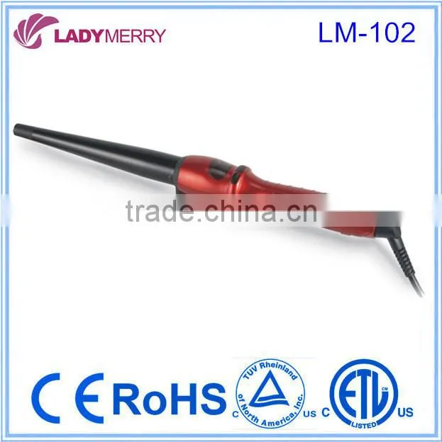 Pro ceramic tourmaline conical curler hair