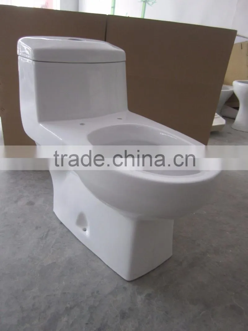Ceramic one piece cheap WC Toilet With Soft Close Seat