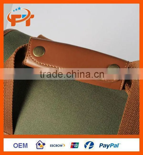 Canvas camera bag for 1 camera 2 lens and can for ipad