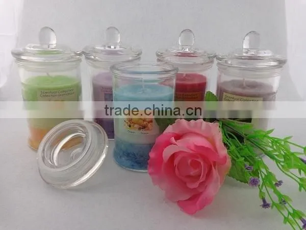 2015 hotsell scented Jar glass candle