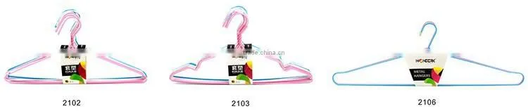 durable non-slip plastic coated metal wire hanger