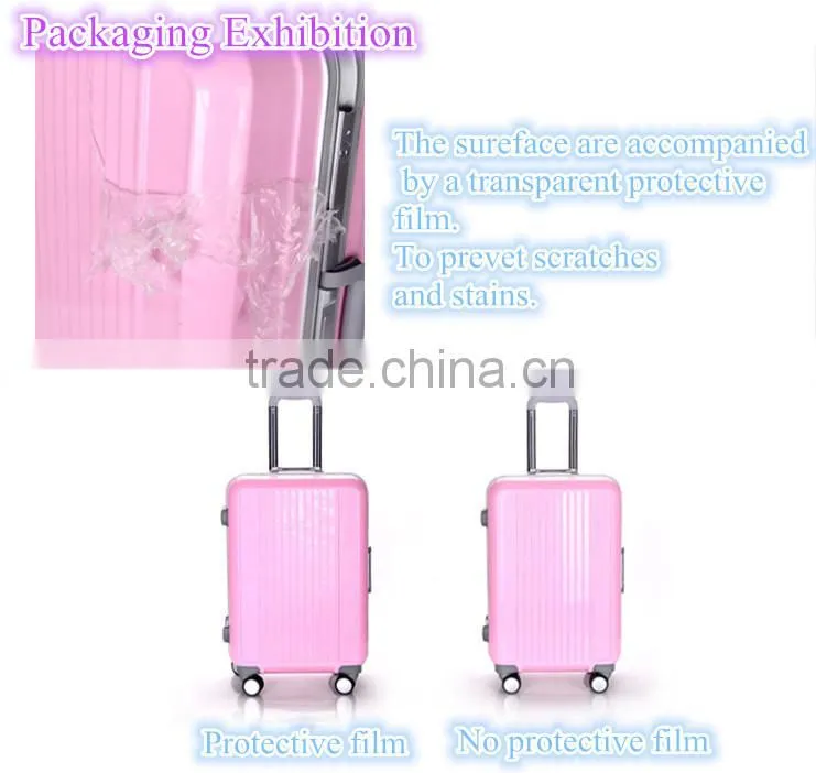 Colorful PC travel trolley hard shell luggage