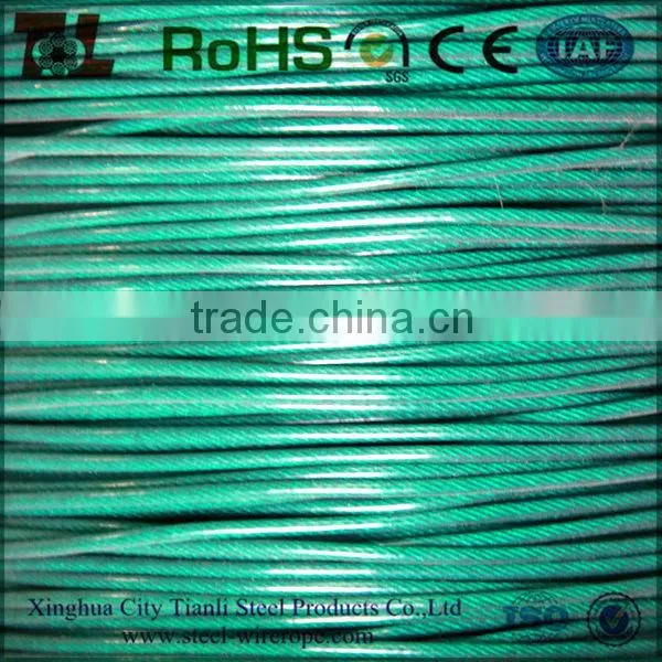 hot selling plastic coated /covered stainless steel cable