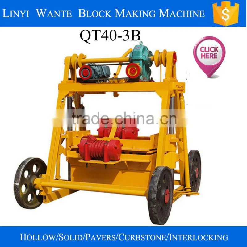 QT40-3 mini egg laying concrete block machine price