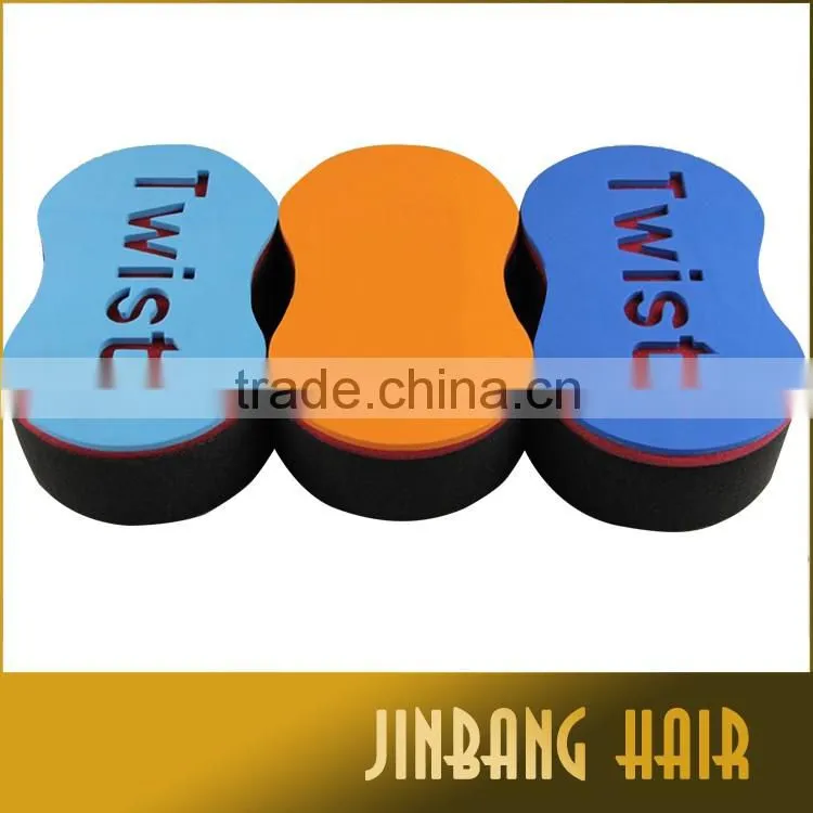 Best Selling and Top Quality! 19011560cm size 46holes 8 shape magic hair twist sponge with customized logo magic twist sponge