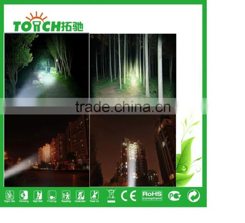 bicycle flahslight super waterproof high power flashlight T6 zoomable flashlight 1000lumens 10 w for 3*AAA Battery flahslight