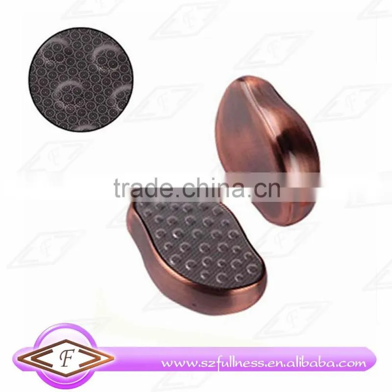High quality Bronze color etching stainless steel callus remover pedicure foot file