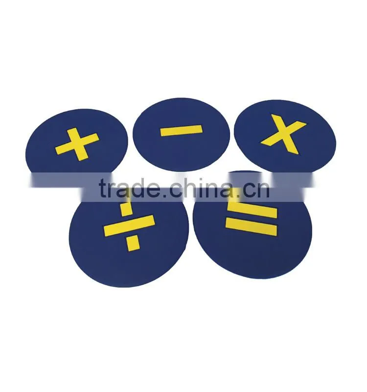 High Quality Pvc 9" Round Mark Mat For Math Training