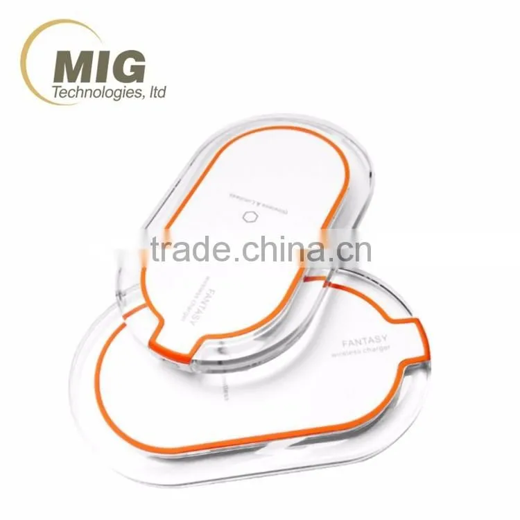QI universal wireless charger, 3 Coils portable chrager for mobilephones, fast wireless charger