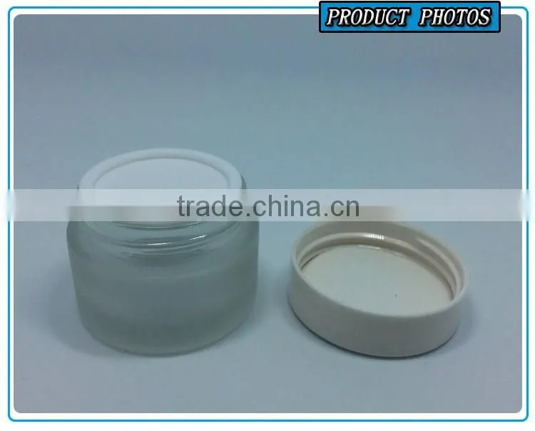 50ML frosted glass cream jar
