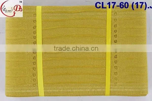 CL17-60 2016 top sale colorful line African high quality new Aso oke headtie colorful aso oke headtie
