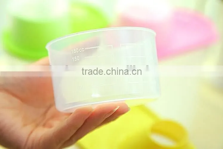 Kitchenware measuring and seal plastic food storage container