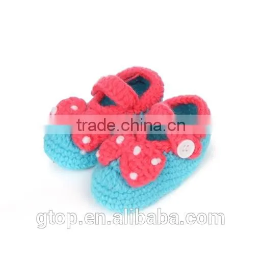 Wholesale Baby Handmade Crochet Shoes Supplier for 1-10 months old S-0011