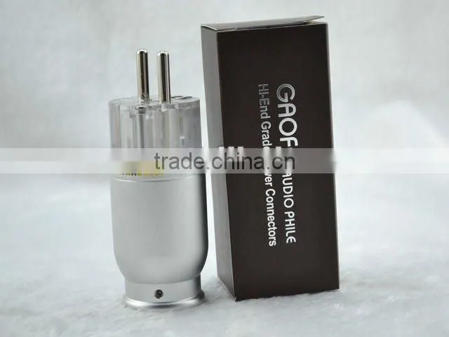 Gaofei E50TJ Rhodium Plated Hi-End Schuko AC Plug