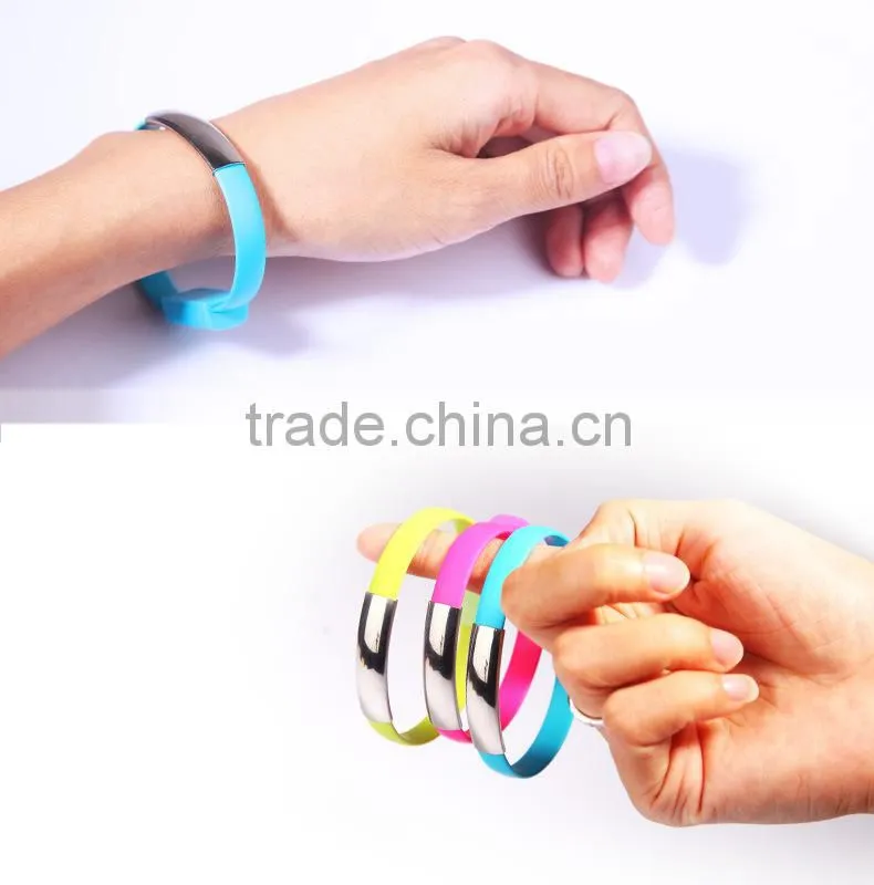 2015 New Design Bracelet Charger for iphone 6, wristband data cable,OTG Mobile Cable