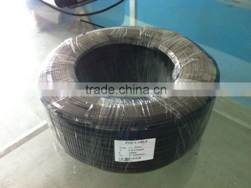 2mm PMMA plastic end glow optical fiber cable