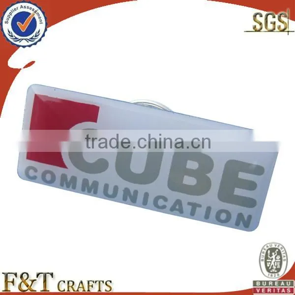 promotional felt print cheap custom badge