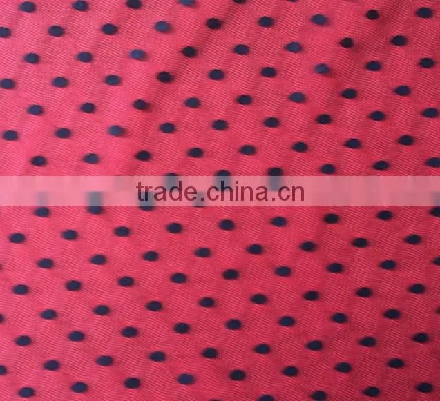 Pin dot polyester mesh fabric