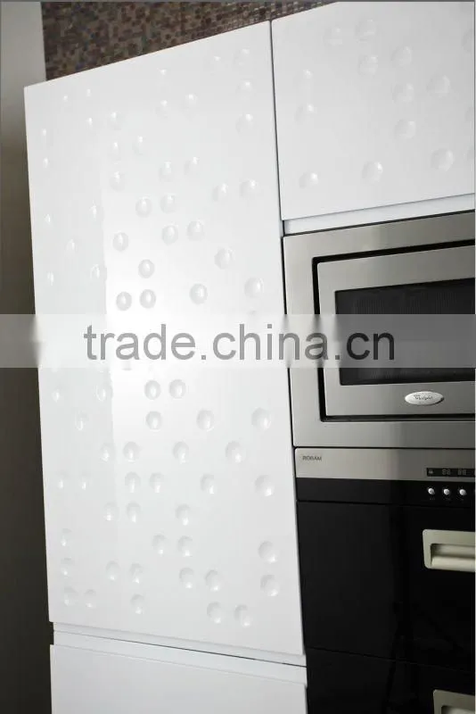 Mixed style modern lacquer kitchen cabinet