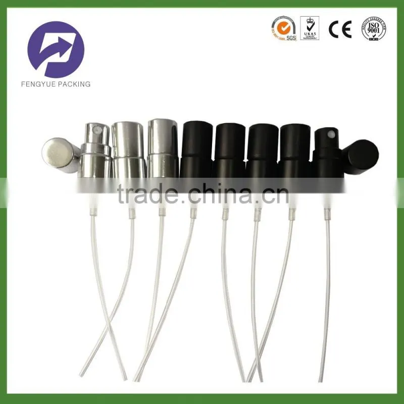 12/410 small aluminum perfume pump sprayer with aluminum cap