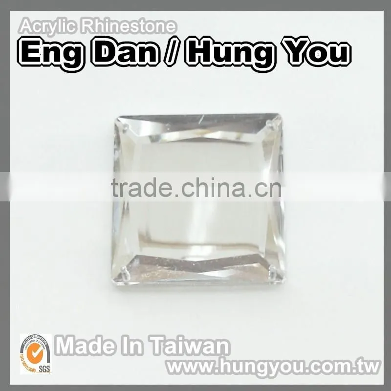 Bulk Wholesales Square Shape Sew On Rhinestones flat back