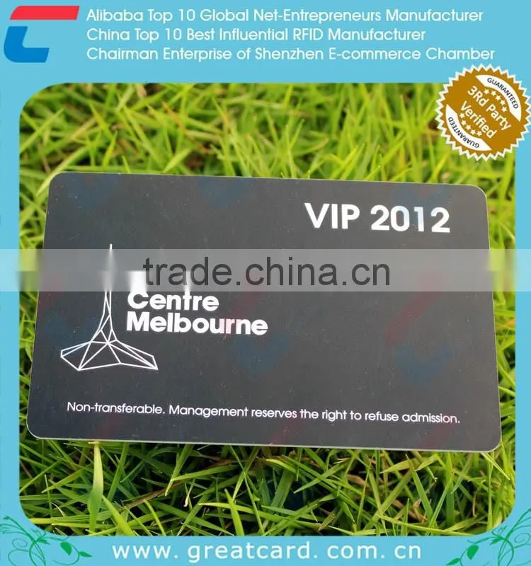 Silk Printing Matt Black PVC Card