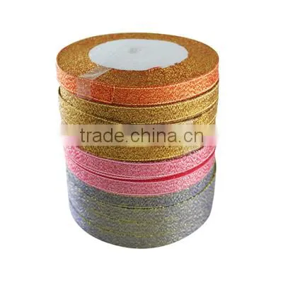 Glitter Satin Ribbon for Wedding Decoration Bow Making(CX-RS8MMY)