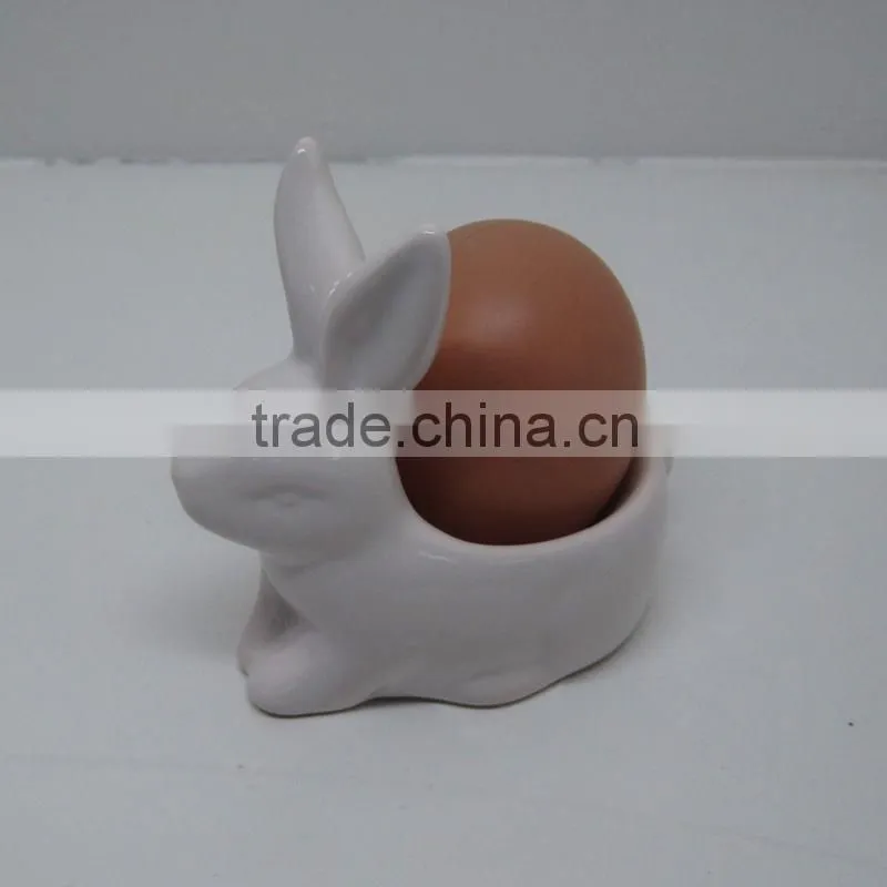 Ceramic Bunny Chicken Egg Cup for Easter