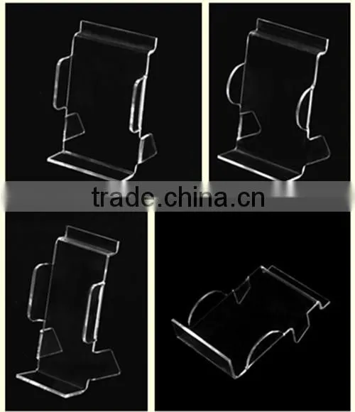 Horizontal Slanted L-Shape Acrylic Sign Holder/Slanted Sign Holders