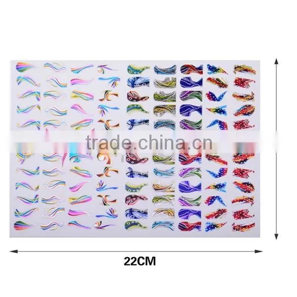 108 one sheet pink nail foil sticker 3D Flower nail decoration foil paper
