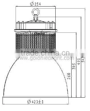 Car Garage indoor highbay lighting CE RoHS DLC 5 years warranty LED highbay light 250W 200W 120W 100W