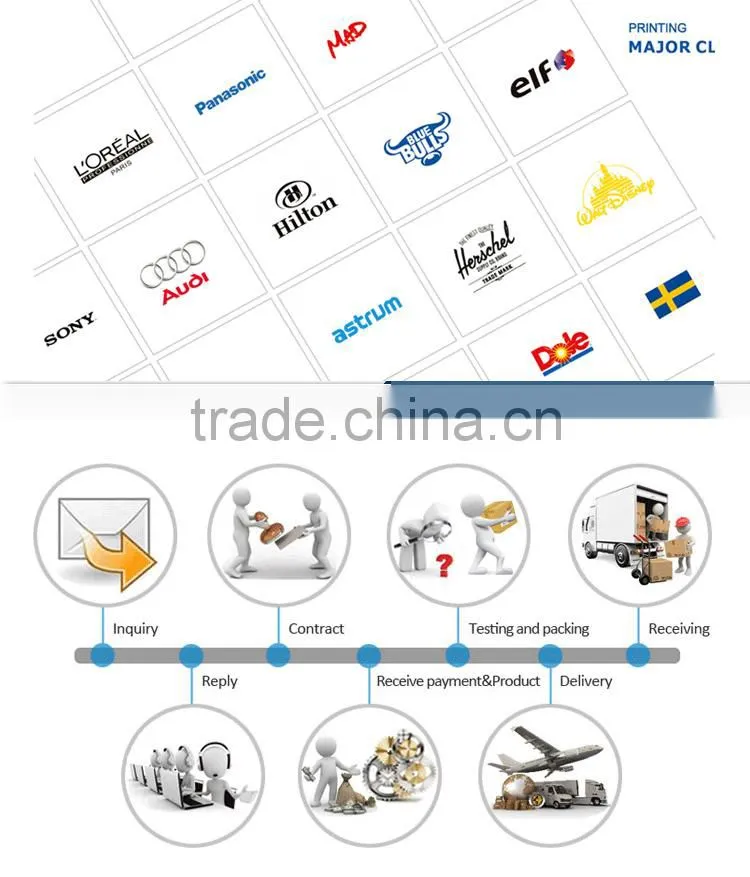Custom design paper file folder with logo printing