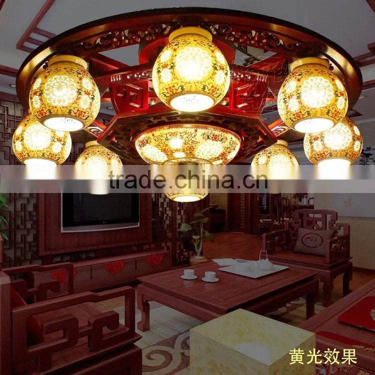 CE ETL UL tray ceiling lighting & special promotion lighting & hospital lobby ceramic bamboo ceiling light