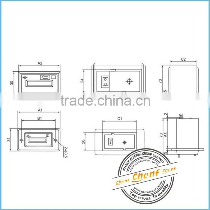 Newest CSK4-NKW Digital 4 Digit Counter 0-9999 110V With Press Reset Function