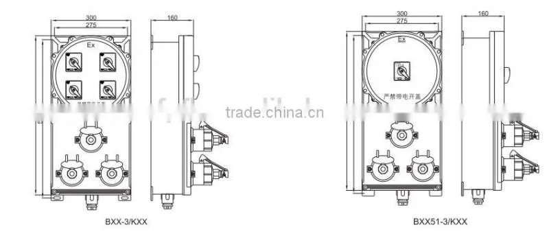 IP65 Explosion proof power maintaining socket box