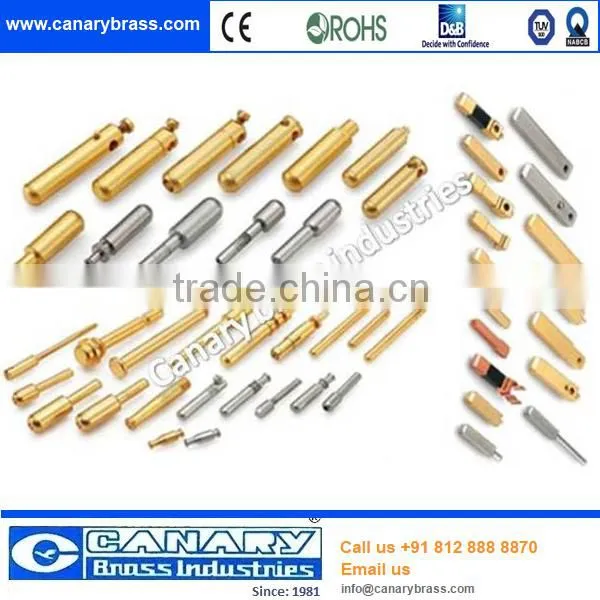 custom made electrical plug brass pin,brass plug pins,electric contact pin