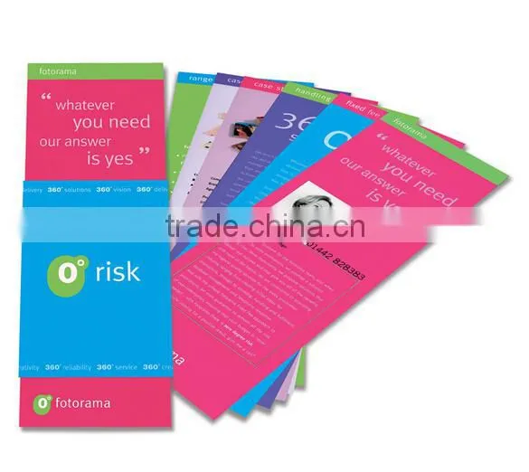 Single pocket folder printing