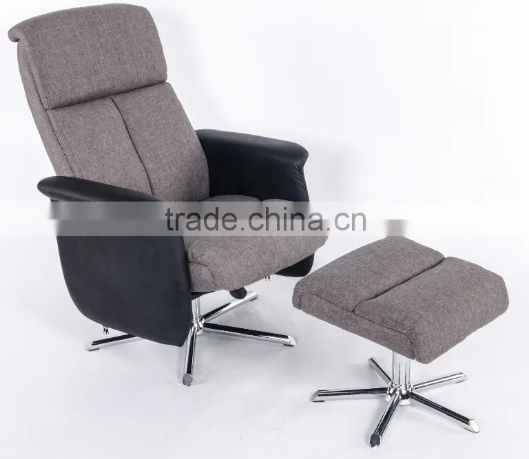 Hot selling extensible fabric recliner chair with ottoman NV-2771