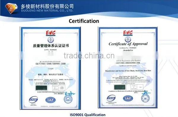 Steel shot for industrial finishing