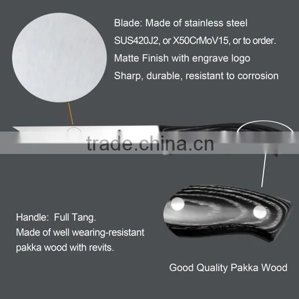 Hot sale wooden handle boning knife with cheap price