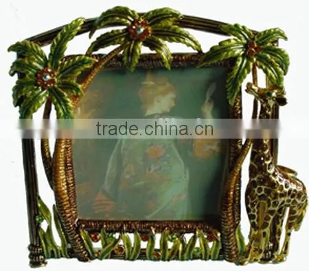 metal Coconut tree photo frame CQP0005