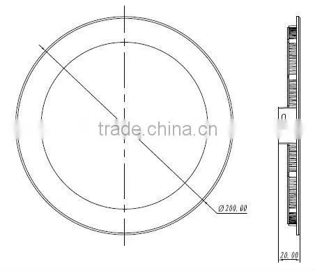 15W dimmable Ultra-thin ceiling light
