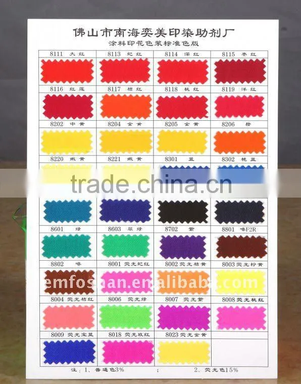 manufacturer factory bright luster textile coloring coating pigment paste printing