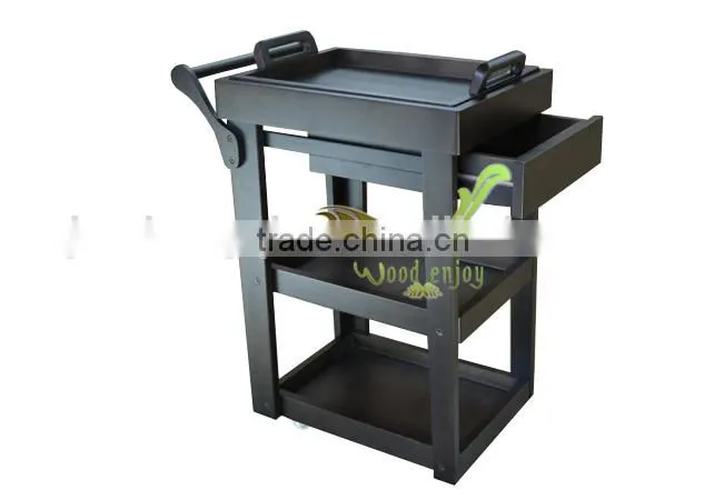 Wood Beauty Salon Trolley Cart&Beauty Trolley&Spa Salon Furniture