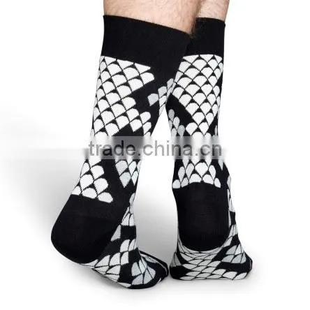 Fashion Cotton Socks / wholesale custom Happy day Socks