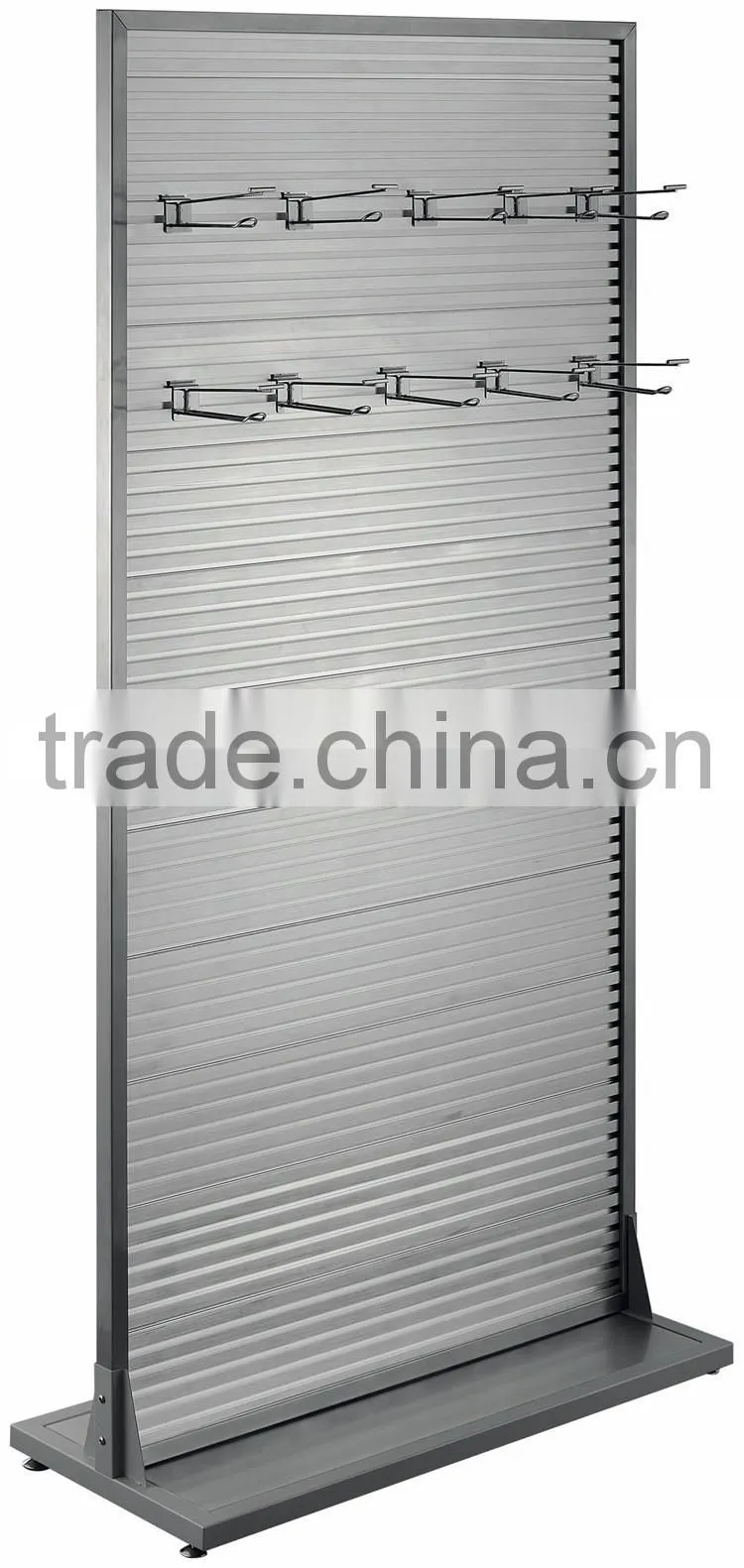 Removable Light Aluminum Slatwall Display