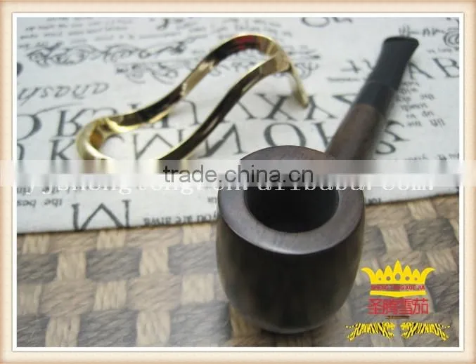 Ebony pipe, manual pipe, black wood pipe