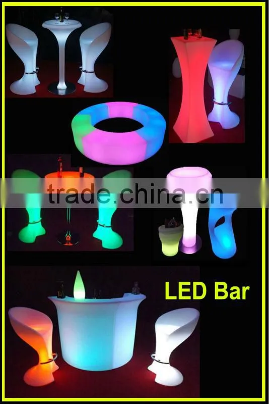 LED ice bucket for beer, large led ice bucket